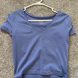 Blue Cropped Tee